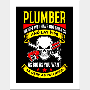 Plumber Plumbing Posters and Art